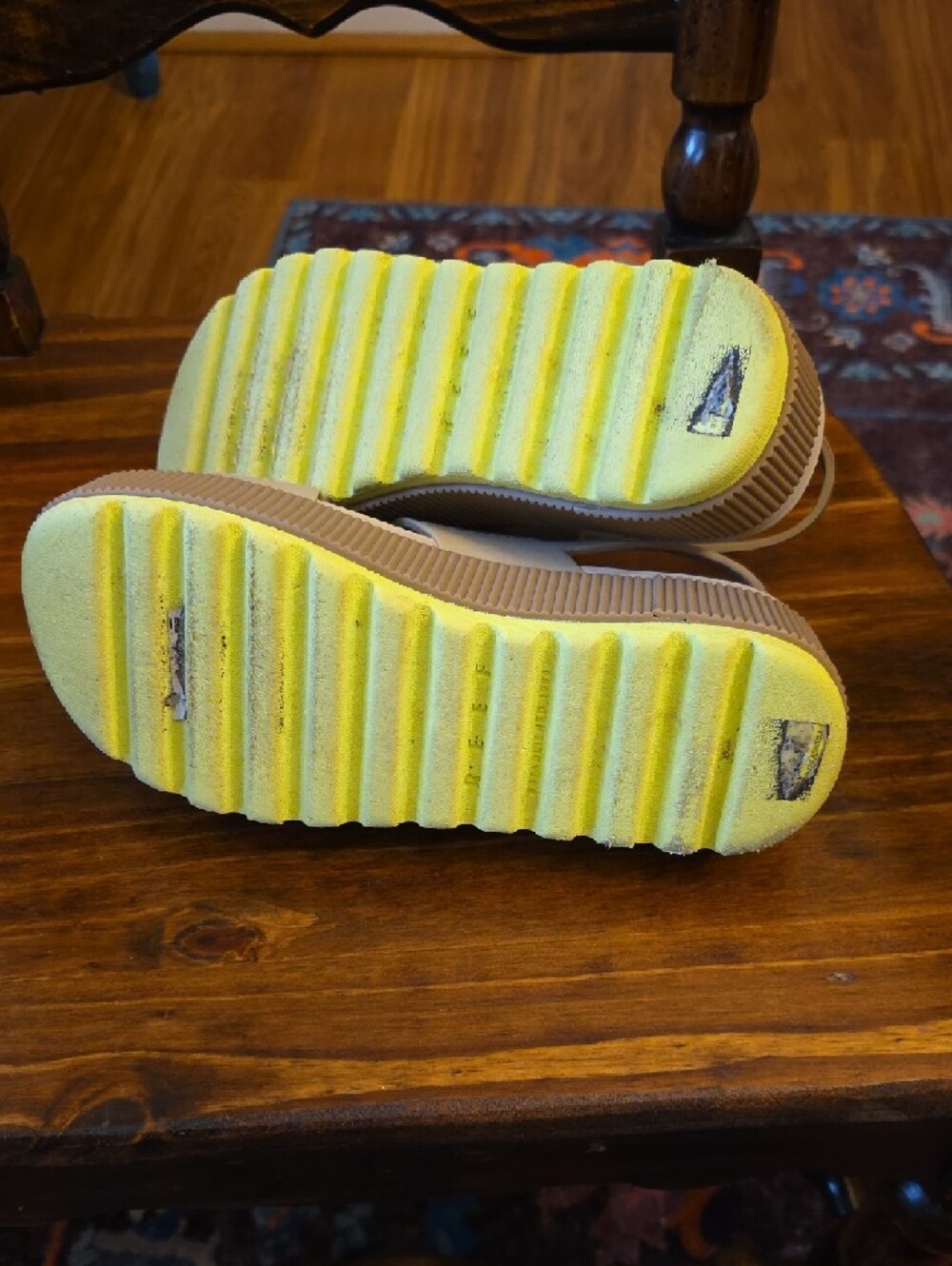 Reef Women's Tan Platform Slingback Sandals - Picture 3 of 4